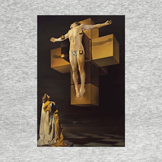 Salvador Dali Crucifixion (Corpus Hypercubus) Art Poster 1954 Surrealism by ZiggyPrint